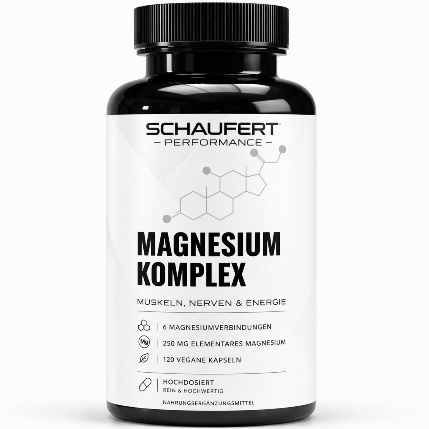 Magnesium Complex + Vitamin B6 – 120 vegan capsules
